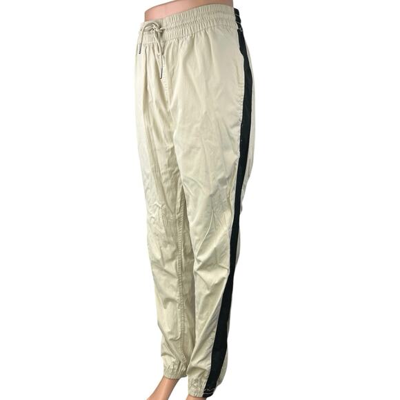 Publish Brand Cream Elastic Waist Pull On Parachute Windbreaker Jogger Pants L - Picture 1 of 7